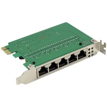 Pci-e Fast Ethernet 10/100 Mb / s Naknada prekidač IC plus skup čipova IP175 5-port mrežni prekidač RJ45 lan kartica