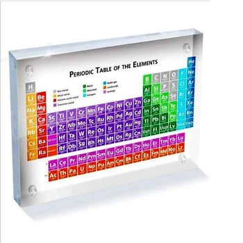 Periodni sustav Kućnog tekstila Akril Prikaz kemijskih elemenata sa stvarnim Elementima za školsku djecu za Rođendan Božić Darove