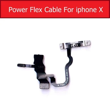 Pravi fleksibilan kabel za napajanje i zvuka Za iPhone X Xs Xr Xs Max Uključivanje/isključivanje i Prekidač za Glasnoću Tape Fleksibilan Kabel Rezervni Dijelovi