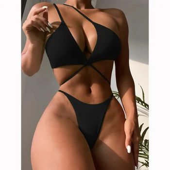 Бандажное bikini 2022 Seksi ženski kupaći kostim Ravnici kupaći kostimi Ženski komplet bikini Bič Brazilski kupaći kostim Bikini Plaža odjeća