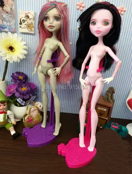 Veleprodaja 10 kom./lot ružičasta ljubičasta plava novi stalak za lutke Monster High stalak Držač zaslona za pribor za lutke Ever After High 1