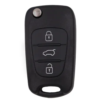 Keyecu Keyecu Flip Daljinski Privjesak za Ključeve Vozila 3 Tipke 433 Mhz ID46 Čip za Hyundai IX35 I20 I30 2008-2012 3