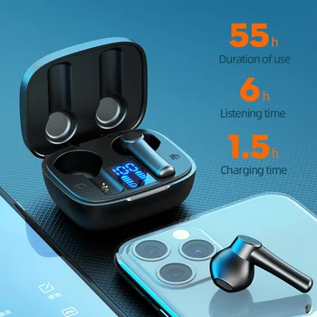 TWS LB-8 Bluetooth 5,0 Slušalice, Stalak za punjenje Kutija Bežične Slušalice 9D Stereo Sportske Vodootporne Slušalice s Mikrofonom 4
