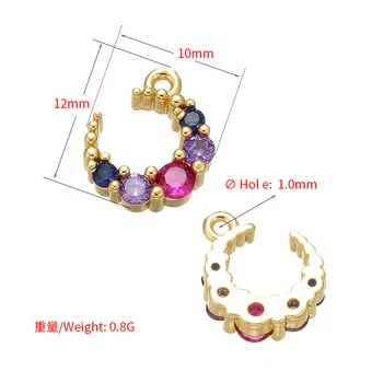 ZHUKOU 10x12 mm fin kristalno privjesci za izradu nakita za žene ogrlica i naušnica i narukvica Nakit pribor model:VD505 4