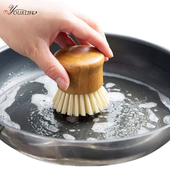 OYOURLIFE Kuhinja Kreativni Bamboo Pen Četka Za Čišćenje Bodljikavo Posuda puna Zdjela Lonac Zube Kućanskih Alata Za čišćenje Kuhinje 5