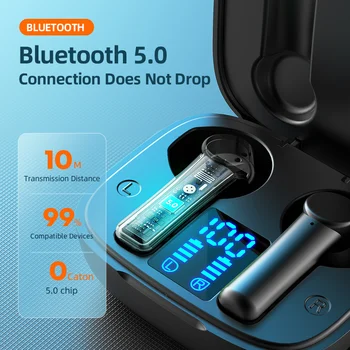 TWS LB-8 Bluetooth 5,0 Slušalice, Stalak za punjenje Kutija Bežične Slušalice 9D Stereo Sportske Vodootporne Slušalice s Mikrofonom 5
