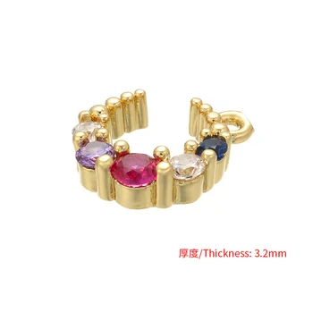 ZHUKOU 10x12 mm fin kristalno privjesci za izradu nakita za žene ogrlica i naušnica i narukvica Nakit pribor model:VD505 5